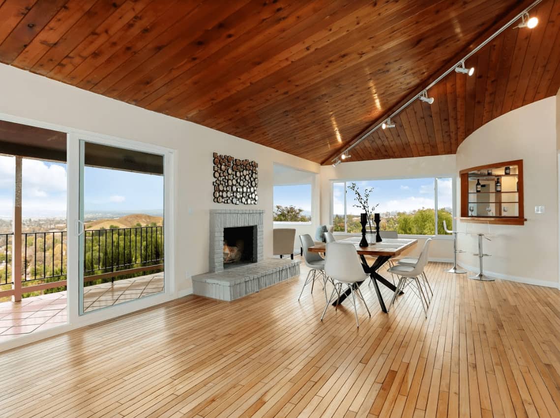wood floor living room