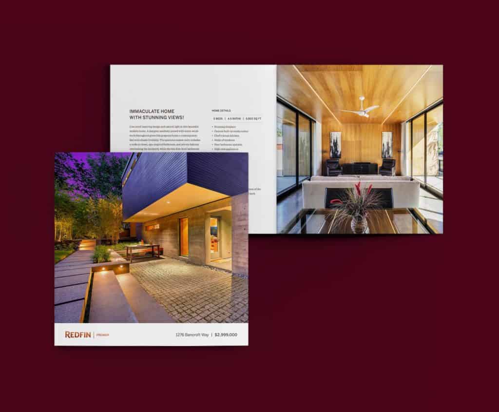 Redfin luxury real estate brochure