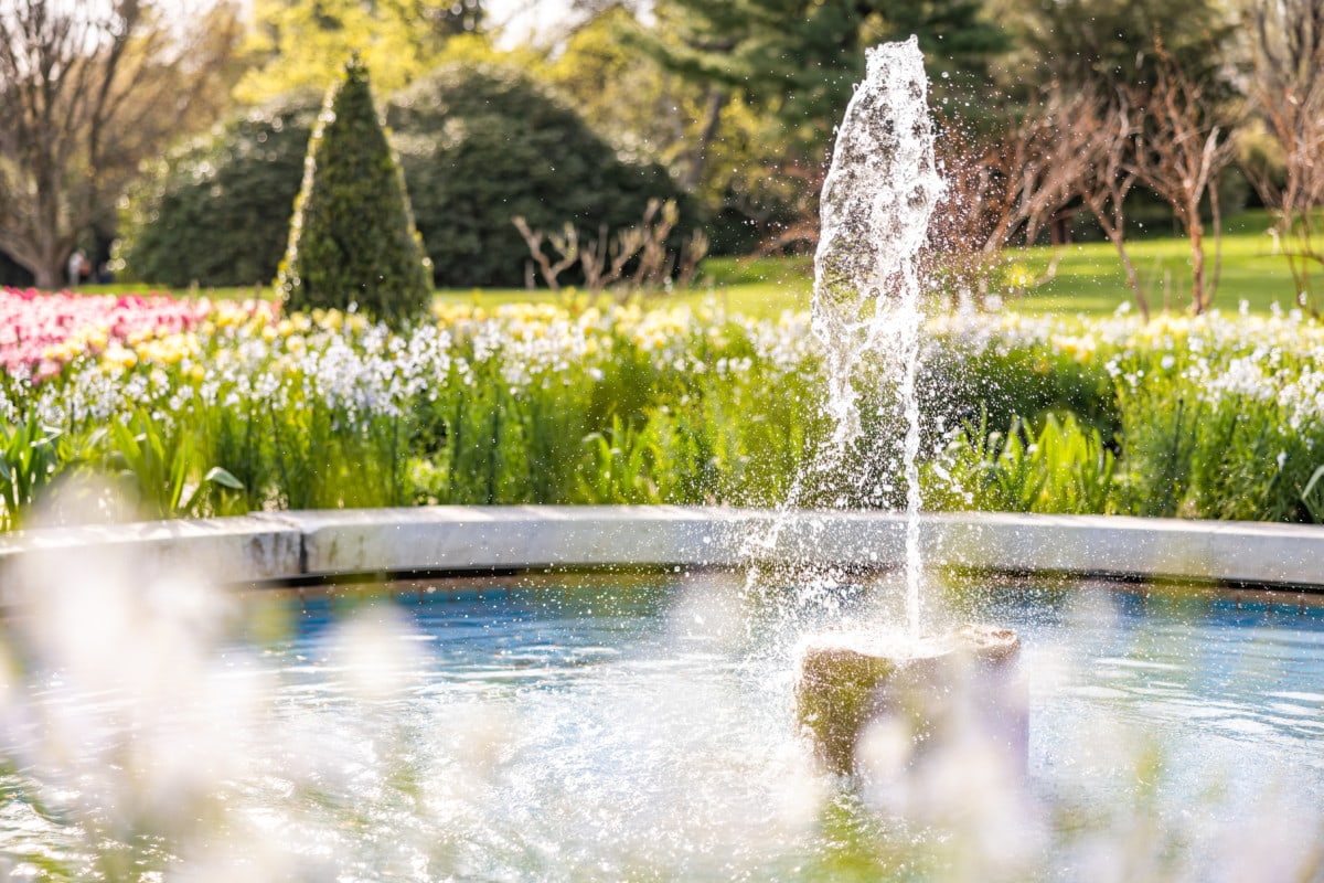 Longwood Gardens fountain Philadelphia