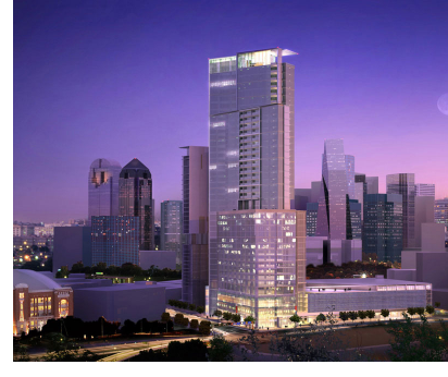 Rendering of The Files Hines Multifamily Tower at Victory Park