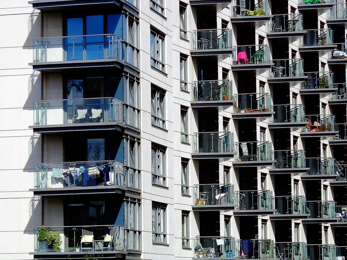 high rise apartment balconies
