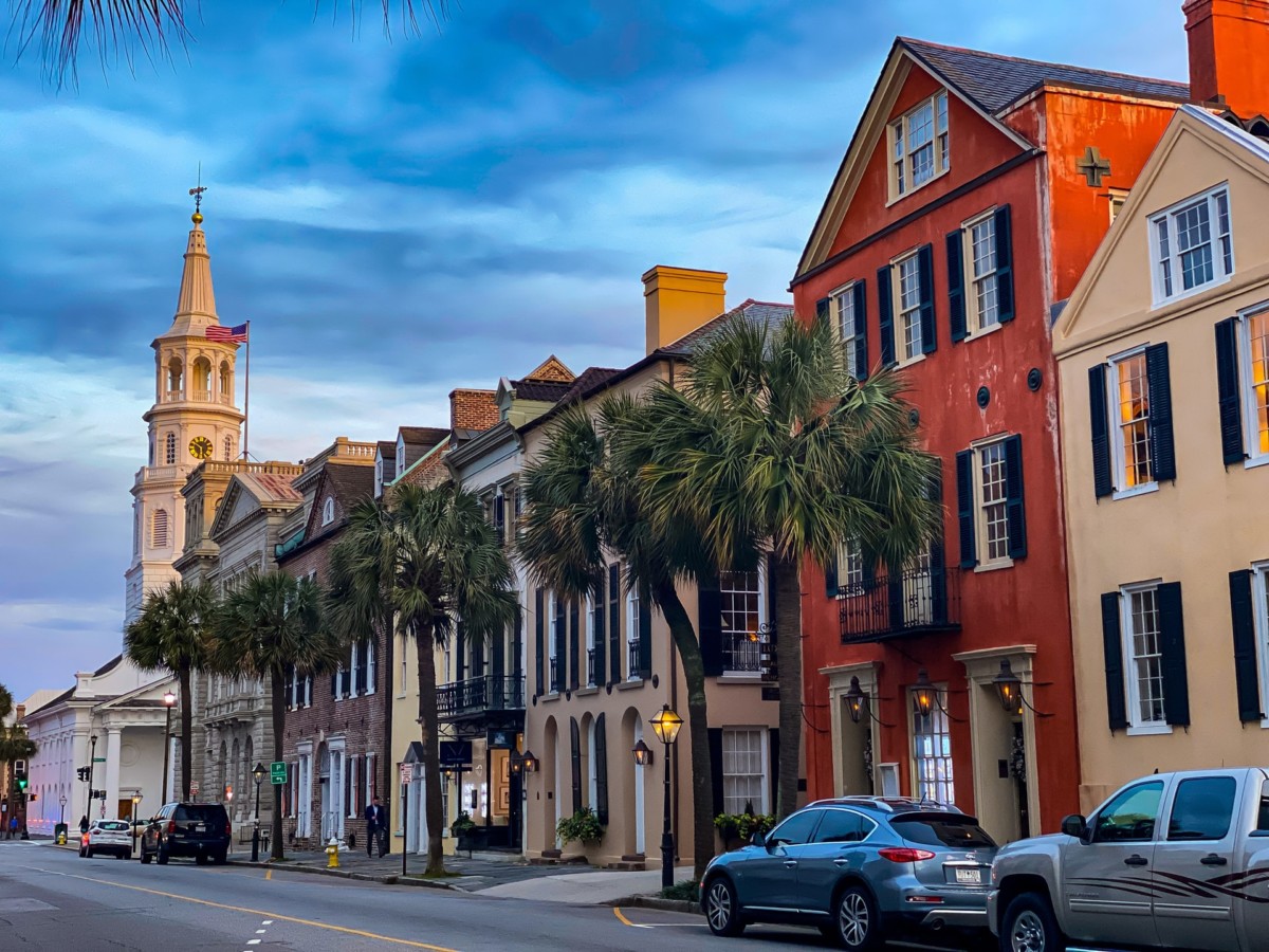 Colorful buildings in Charleston