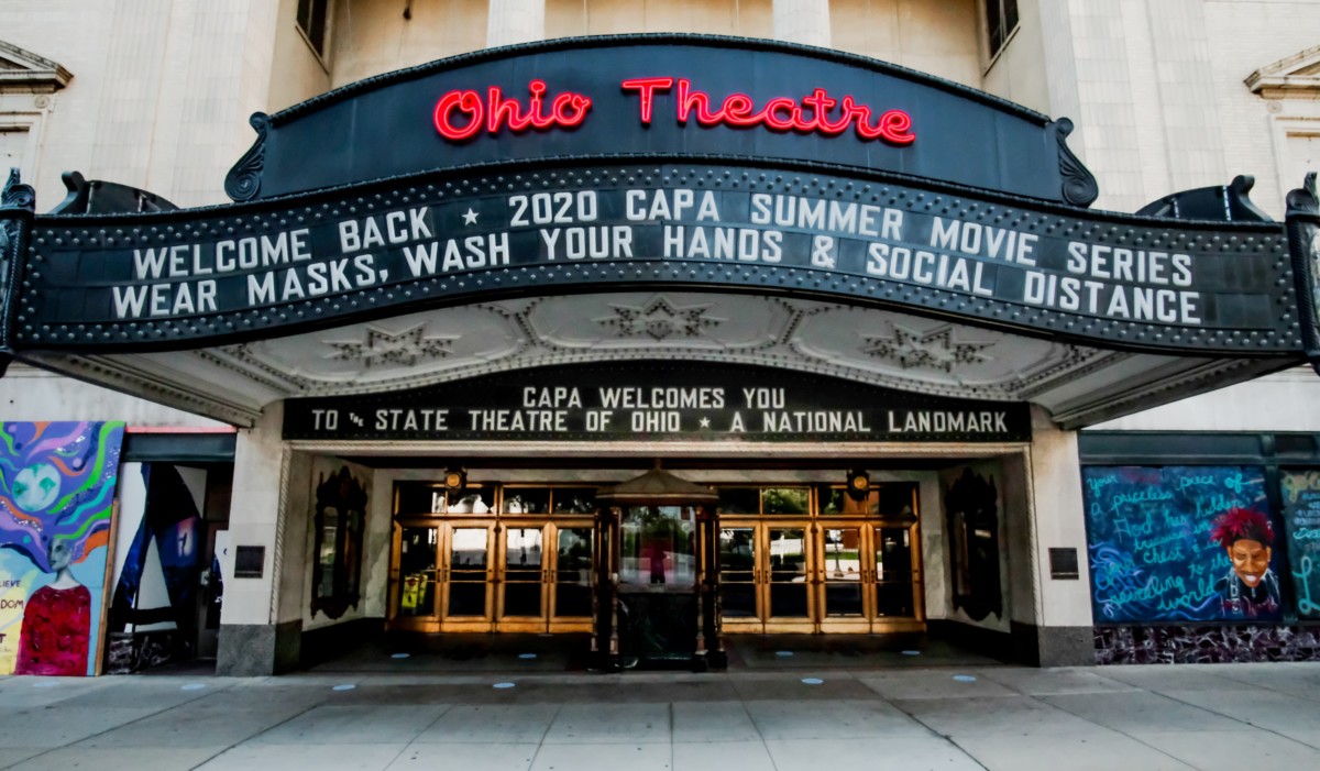 ohio theatre in a downtown area