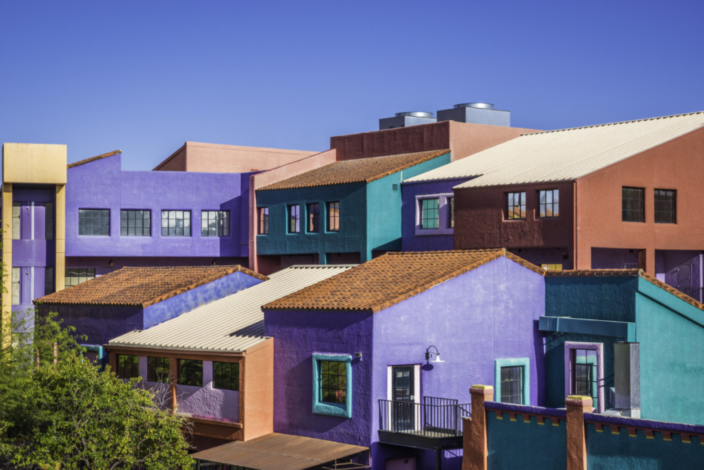 colorful buildings in tuscon arizona