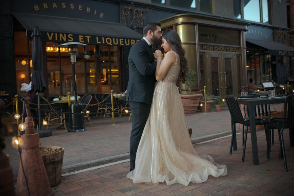 A couple gets married at the Historic Pearl Brewery, captured by David Pezzat